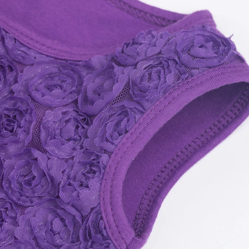 Кружевное платье-пачка хлопковое Летнее Детское балетное платье с рюшами