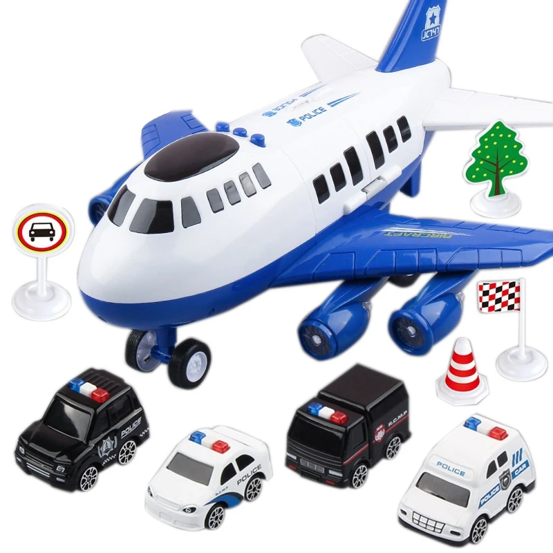 

Multifunctional Loading Aircraft DIY Assembled Storage Airplane Toy Child Inertial Airplane Model Transport Aircrafts