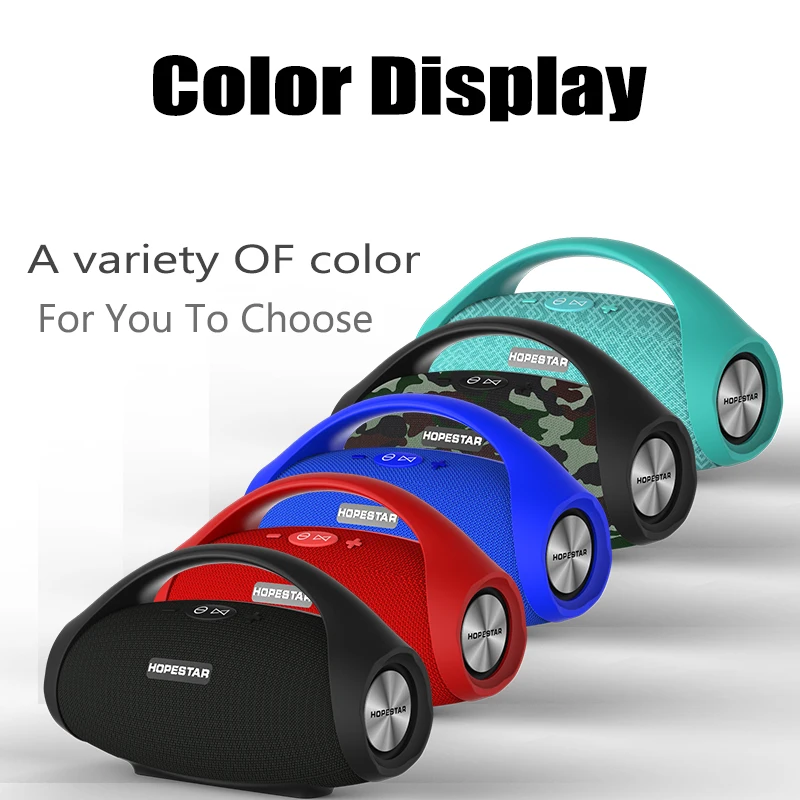Водонепроницаемая музыкальная Колонка для улицы HOPESTAR H32 Мощный Bluetooth динамик 3D
