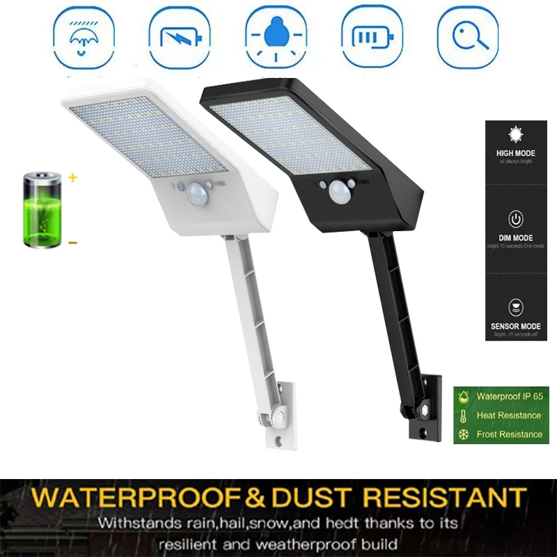 

Outdoor Street Waterproof 800lm 48 LED Solar Power wall Light PIR Motion Sensor Garden Security Lamp Lamps