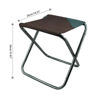 448d portable outdoor collapsible stool aluminium alloy folding chair camping seat