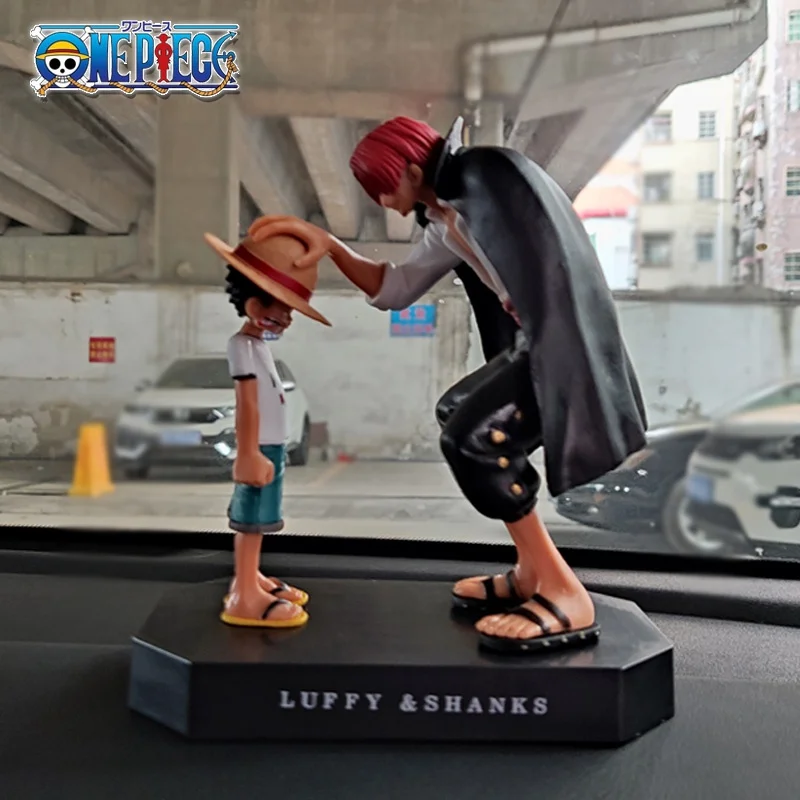 

18CM Anime One Piece Figure Luffy And Shanks Figures Cartoon Action Figurine Decoration Model Collection Kids Toys Gift