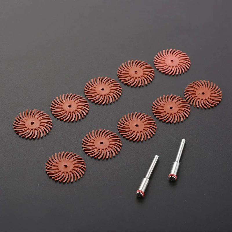 10 шт. 320 зернистая радиальная щетиная дисковая щетка ассортимент полировщик