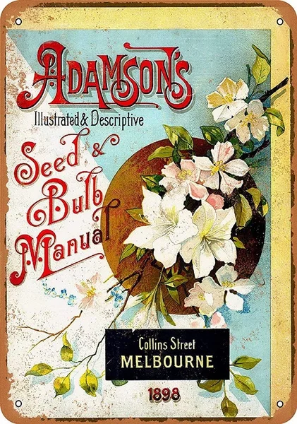 

Seed Bulb Manual Tin Sign art wall decoration,vintage aluminum retro metal sign,iron painting vintage decoration sign