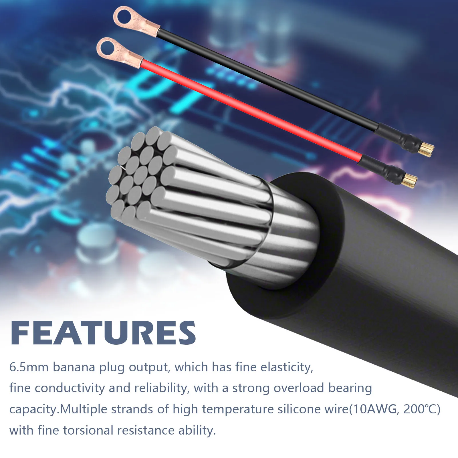 Спот-паяльная ручка для соединения проводов с зажимами банана с покрытием из золота 6,5 мм на аккумуляторе 18650.