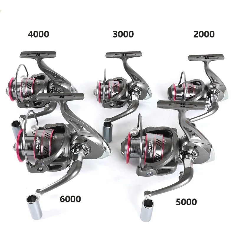 YUBOSHI Brand YO1000-6000 Spinning Reel 5.2:1 5-12KG Max Drag Metal Spool Metal Knob Spinning Fishing Reel Fishing Wheel enlarge