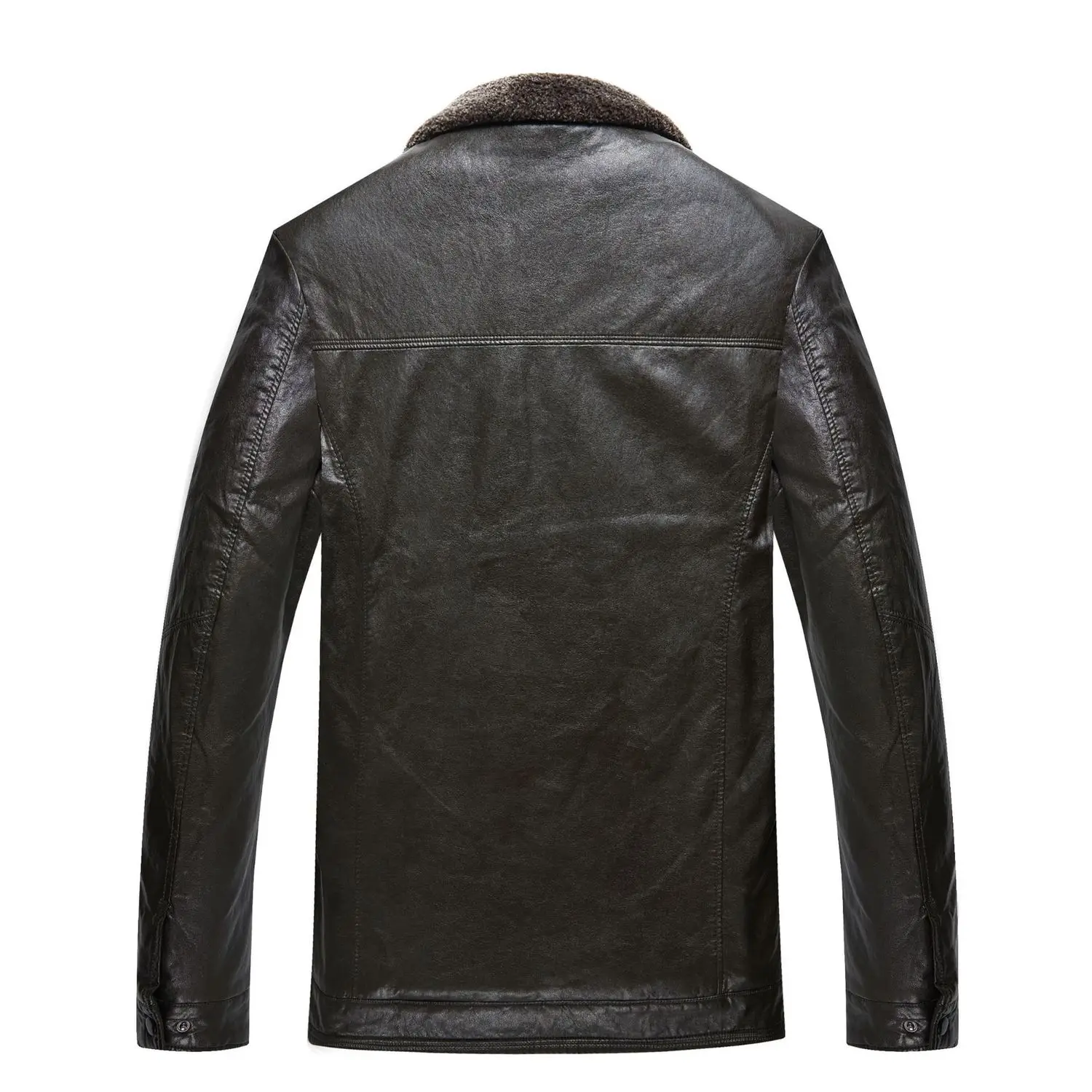 Новое поступление зимнее модное утепленное кожаное пальто очень большая куртка