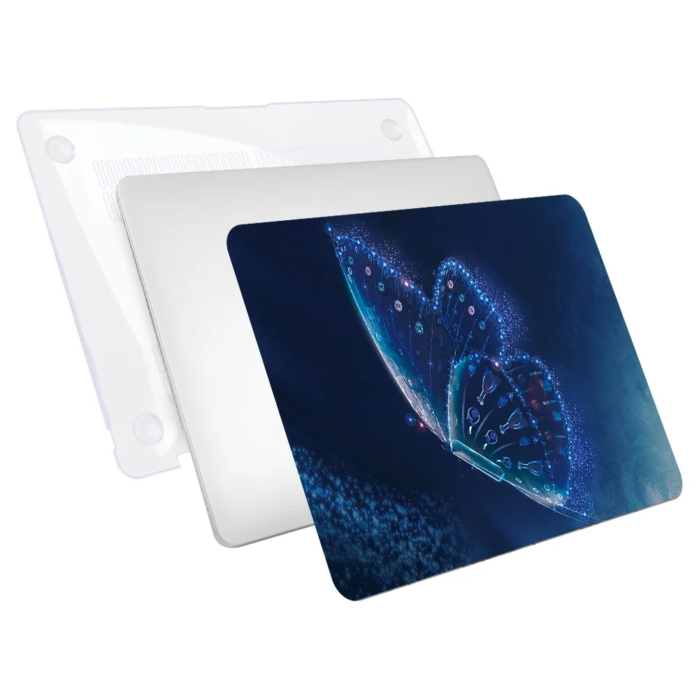 Жесткий чехол с принтом бабочки для Apple MacBook Air Pro Retina 11 12 13 16/Air A2179 A1932/13 3 A1369 A1466 16
