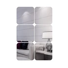 6 шт.компл. зеркальный настенный стикер adesivo де parede 3D DIY округлые квадратный акриловый зеркальный Настенный Декор Наклейки на стены Гостиная домашний декор