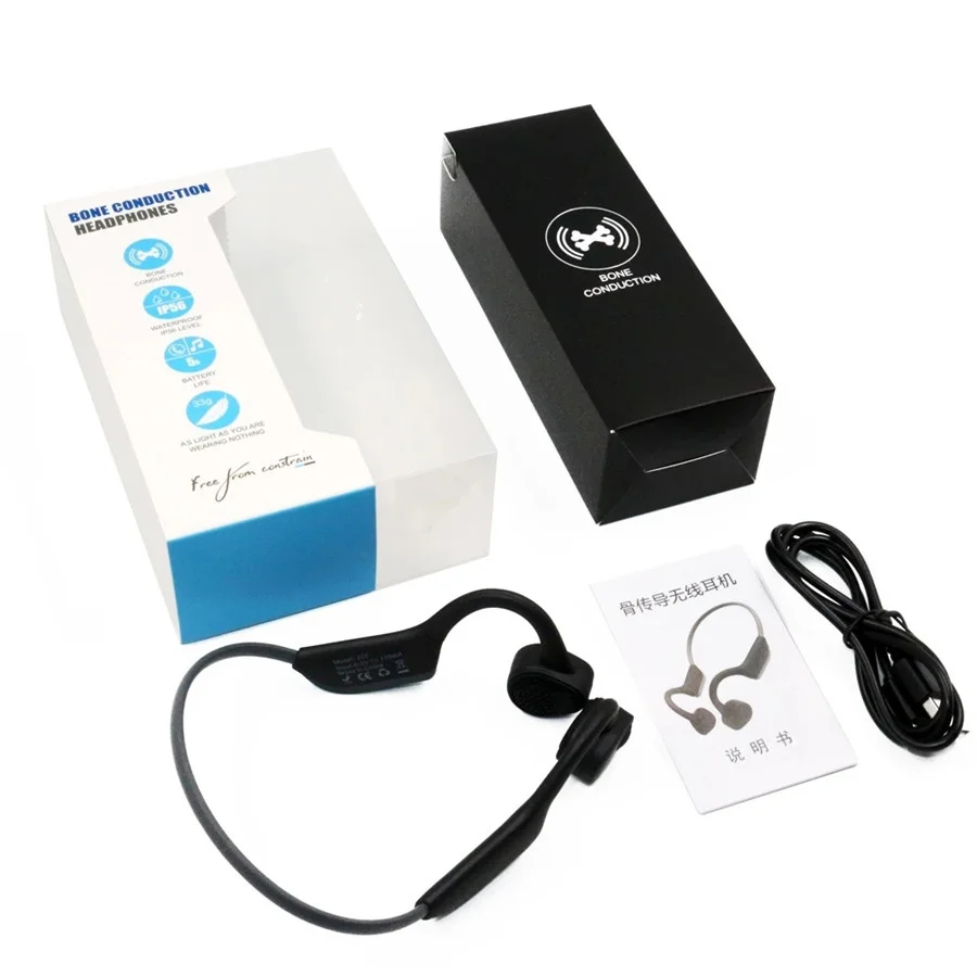 

Bluetooth Ear Phone Openear Sport IPX56 Waterproof Headset Wireless Head Phone for Running Jogging Bikes