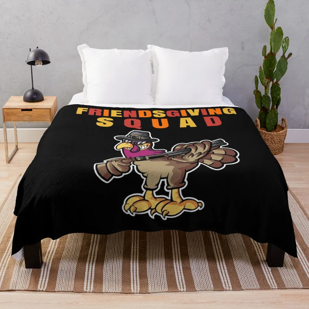 

Плюшевое Флисовое одеяло, украшение для дивана, спальни, отряд друзей, отряд друзей, День благодарения, День благодарения