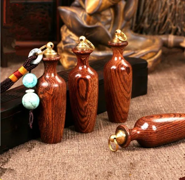 Табак бутылка ваза из розового дерева Этническая ручка портативная