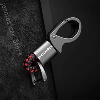 for fiat panda exquisite metal leather cord keychain keyringrotate custom lettering for fiat panda accessories