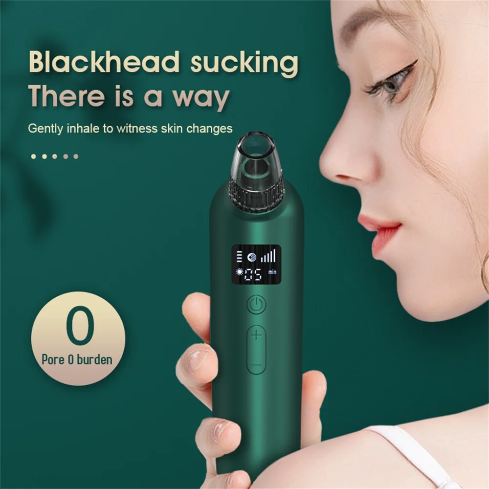 

Vacuum Blackhead Remover Face Deep Nose Cleaner T Zone Pore Acne Pimple Removal Vacuum Suction Facial Blackhead Clean Skin Tools