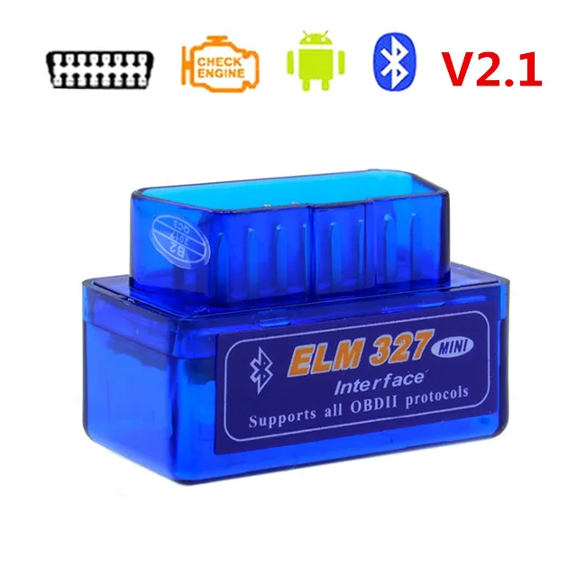 ELM327 BT 2.1 ELM327 WiFi V1.5 OBD2 сканер ELM 327 Bluetooth obd2 OBDII автомобильный диагностический инструмент ELM327 1,5 WiFi считыватель кодов для iOS Android - Цвет: ELM327 BT 2.1