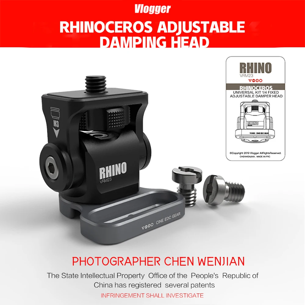 Vlogger VRM23 Ballhead Adjustable Monitor Bracket Gimbal Accessory Camera Cage Rig Adapter Cable Wire Holder Protector kit | Электроника
