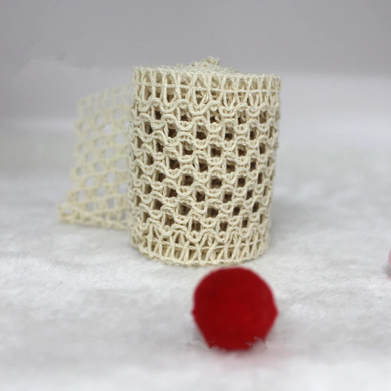 10 ярдов/уп белой хлопковой нитью 5 см в ширину кружева выдолбленный тиара