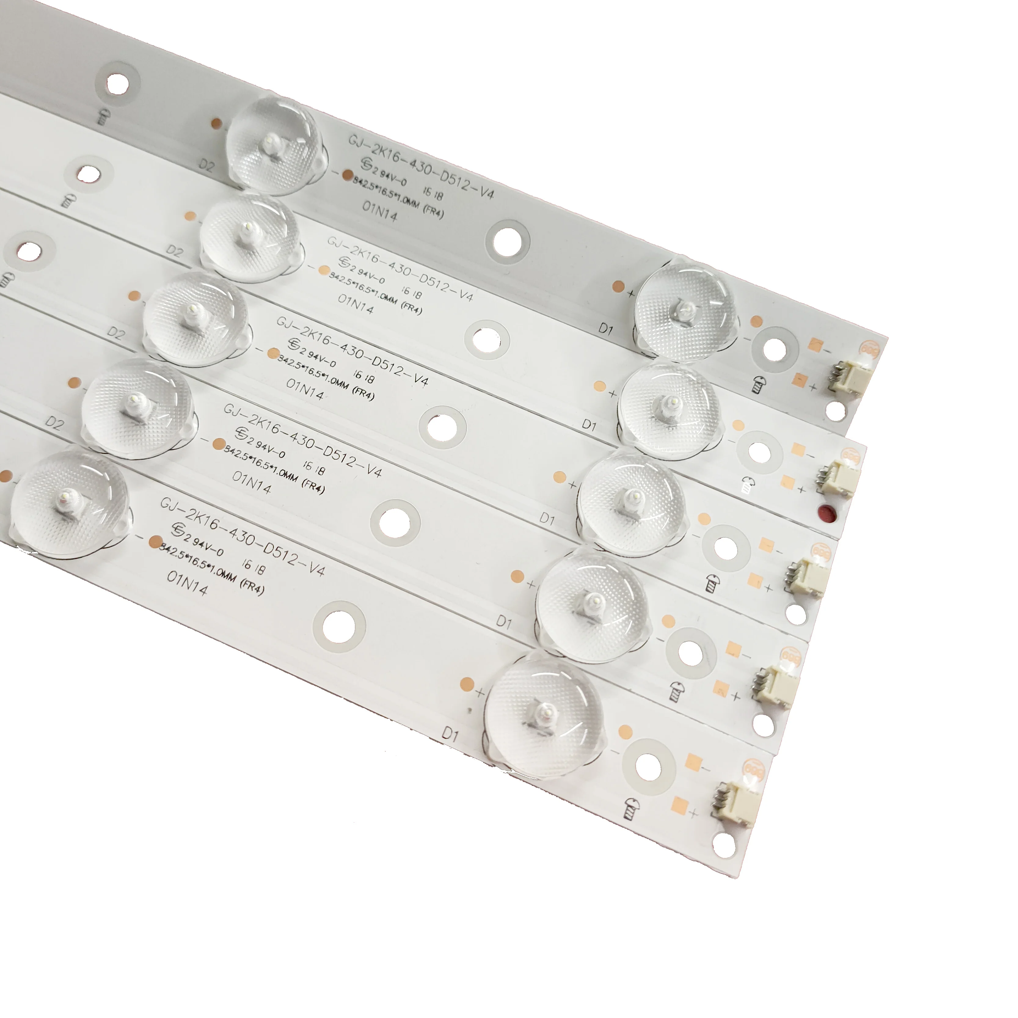 

20set=100pcs LED backlight strip for GB-2K16-430-D512-HH 43PUS6401 12 43PUS6101 12 TPT430U3-EJISHM.G