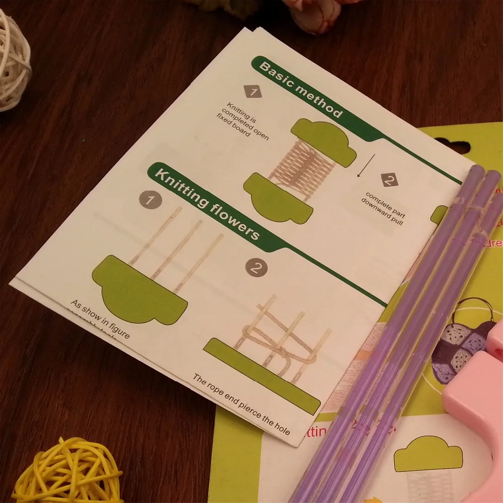 

Free Shipping Plastic Pattern knitting loom easy weaving tool for Easy Knit handmade crafts needlework