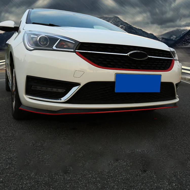 Для Chery ARRIZO5 ARRIZO 5 Автомобильная Передняя Лопата мягкая полоса для предотвращения столкновений спортивный передний бампер окруженный губами автомобильные принадлежности