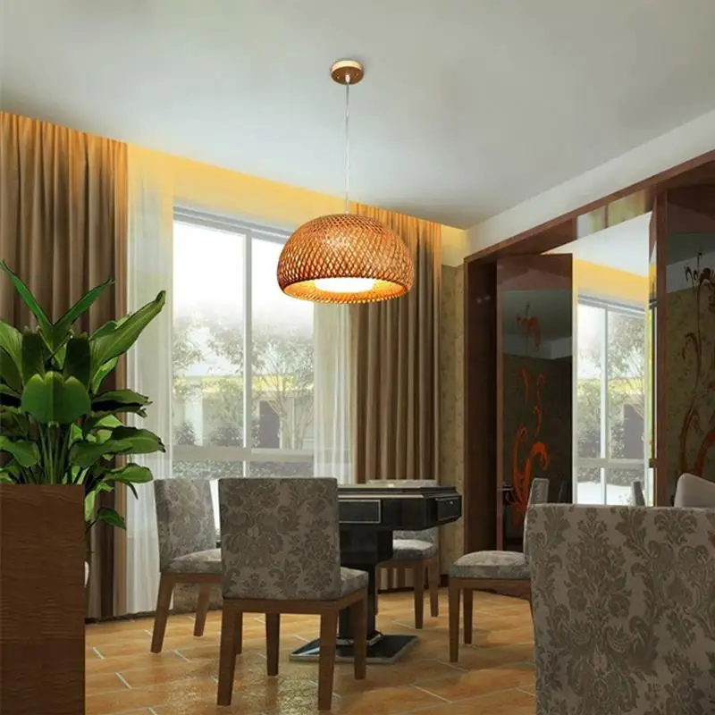 LemonBest китайское освещение ротанговая лампа ручной работы бамбуковая люстра