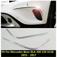 accessories for mercedes benz gla 200 220 x156 2015 2016 2017 front fog lights foglights lamp eyelid eyebrow cover trim exterior