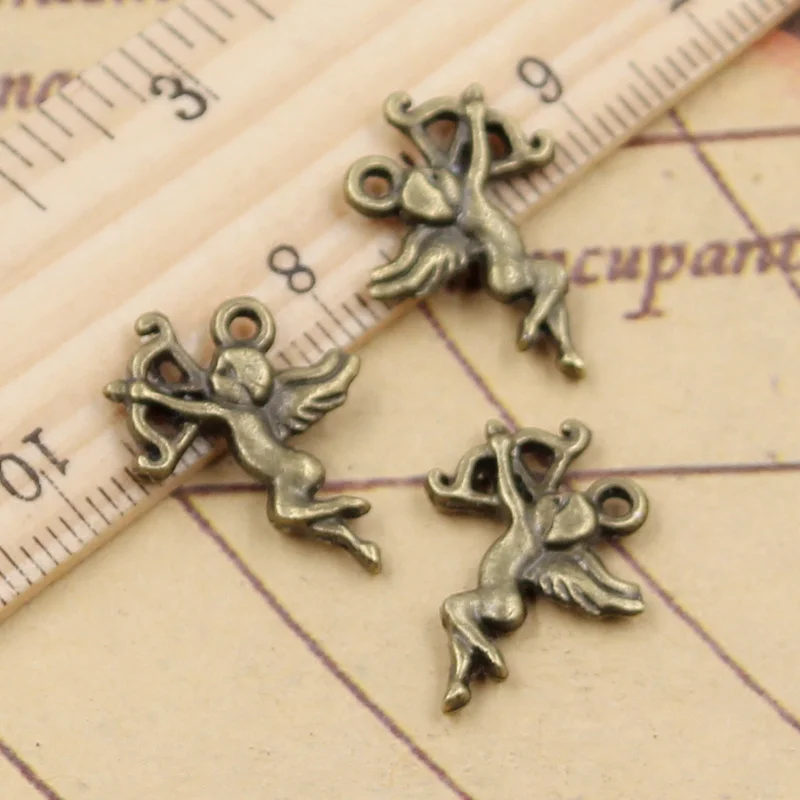 20pcs Charms Love Angel Cupid 20x15mm Antique Bronze Silver Color Pendants Making DIY Handmade Jewelry Factory Wholesale | Украшения и