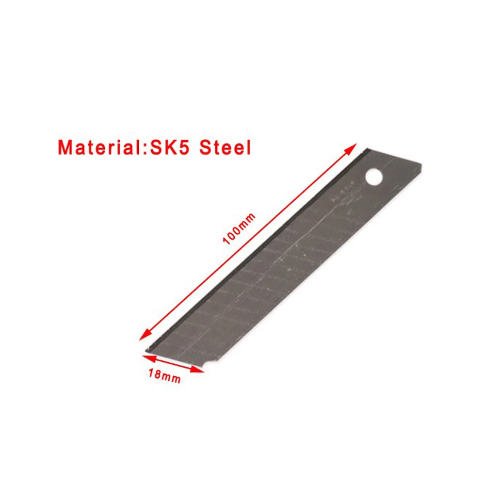 BOSI 10 шт. Универсальный нож лезвия SK5 Сталь 100 мм x 18 0 5 мм|blade generator|knife blade stylesblade cutter |