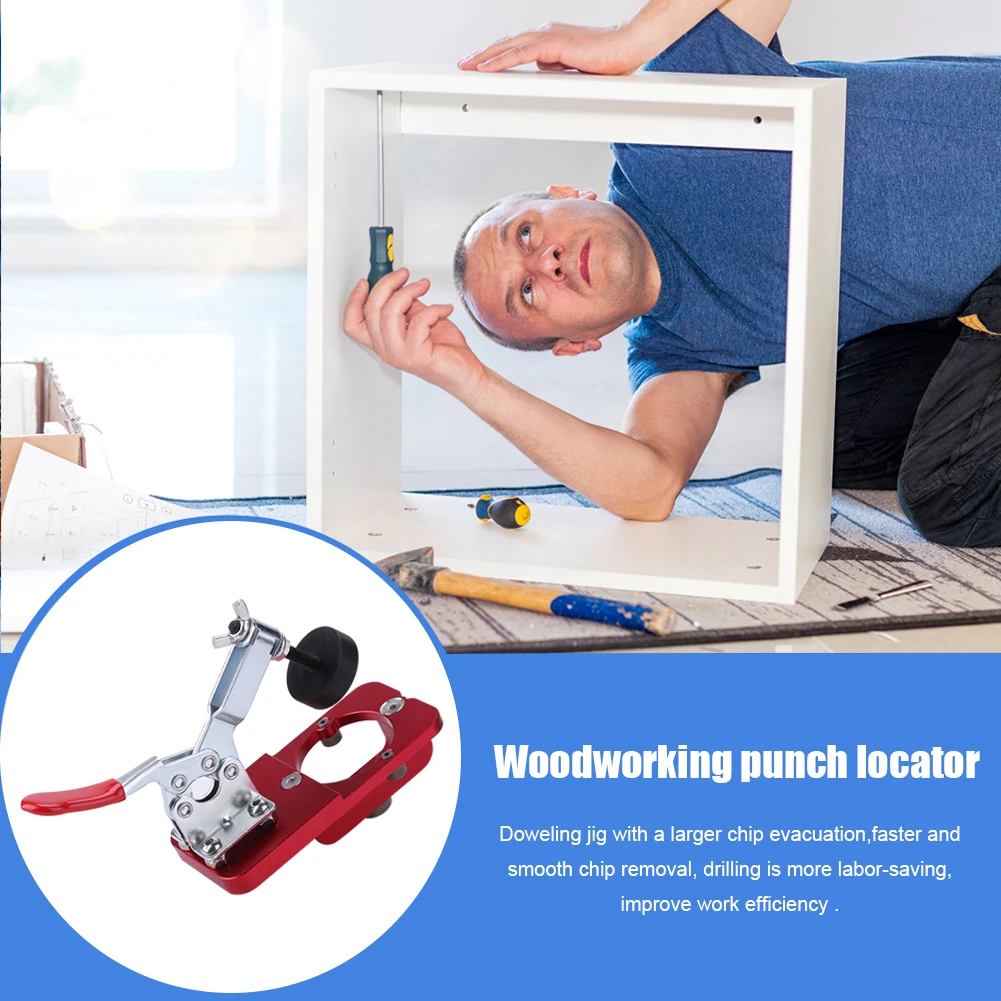 

35mm Hinge Boring Jig Locator Hole Opener Template Carpenter Woodworking Hole Puncher Drilling Guide Locator for Door Cabinets