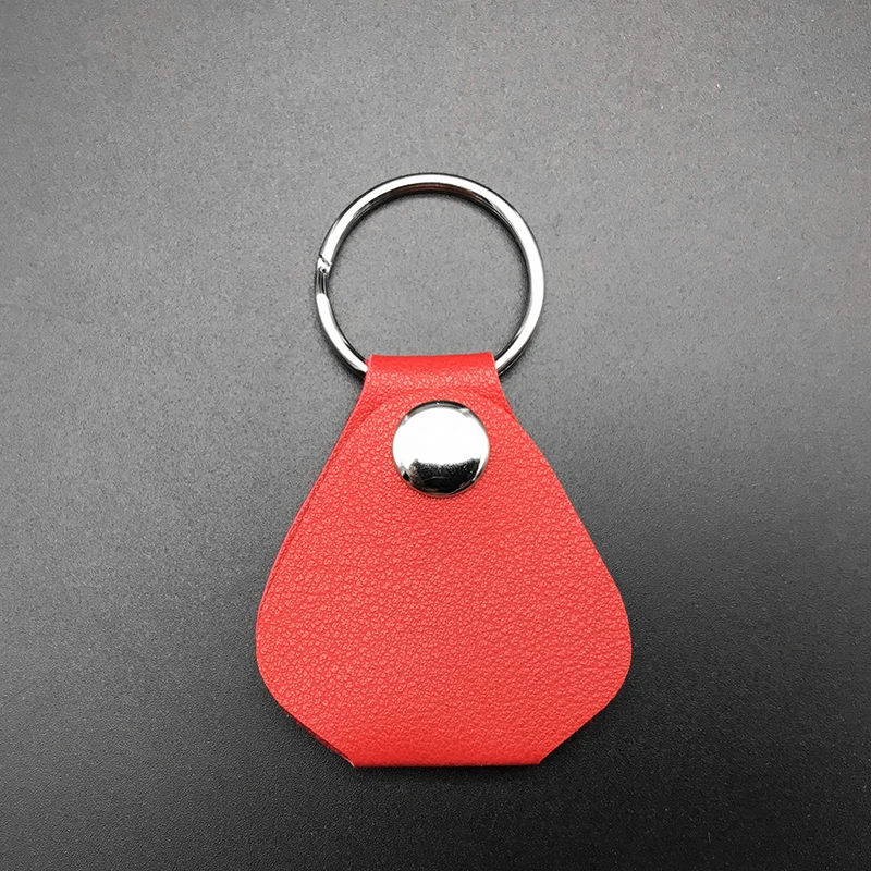 Кожа медиатор держатель сумка с защитой от повреждений и кольцом цепочка для