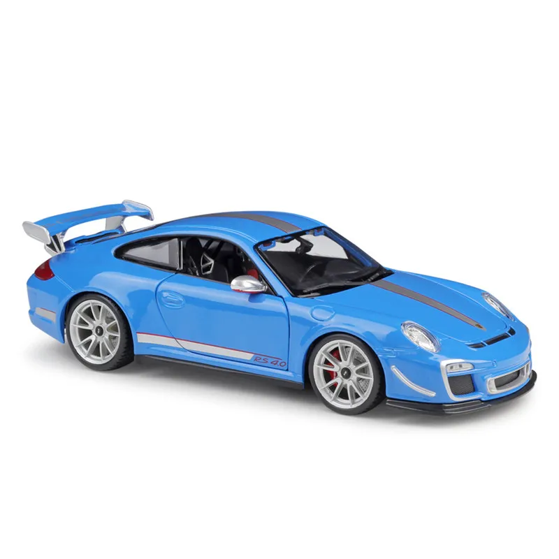 

Синяя металлическая роскошная модель автомобиля bburago 1:18 Porsche 911 GT3 RS 4,0, литые модели автомобилей, коллекция игрушек, подарок на Рождество