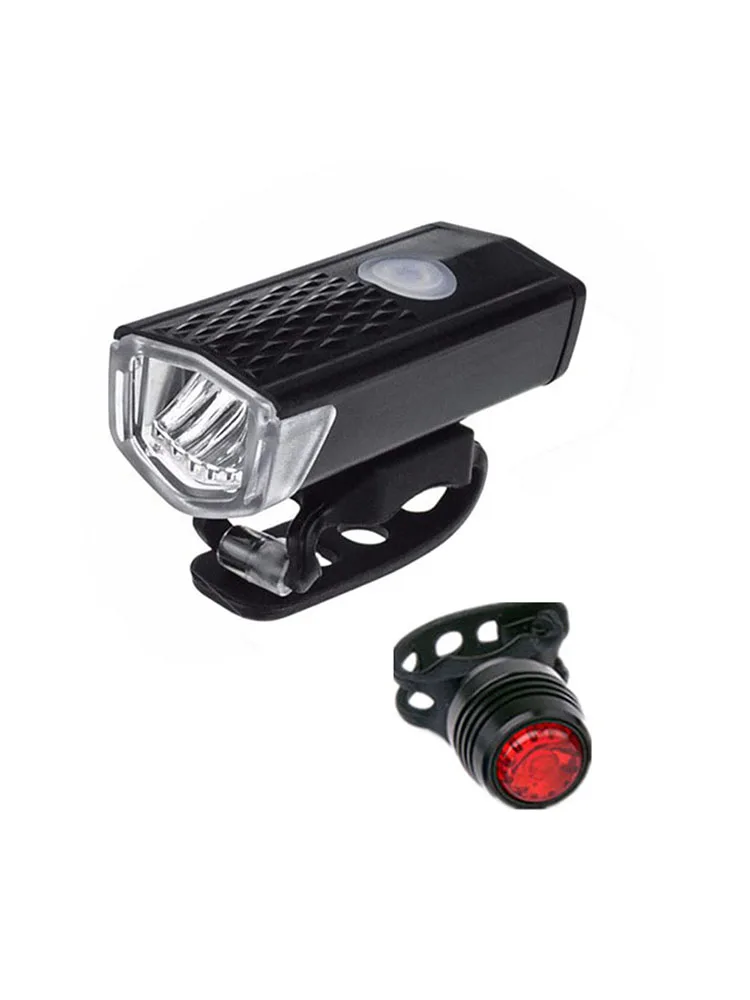 

Передняя фара для велосипеда с USB-зарядкой, передняя и задсветильник фары для ночной безопасности, аксессуары для езды на велосипеде, дорожн...