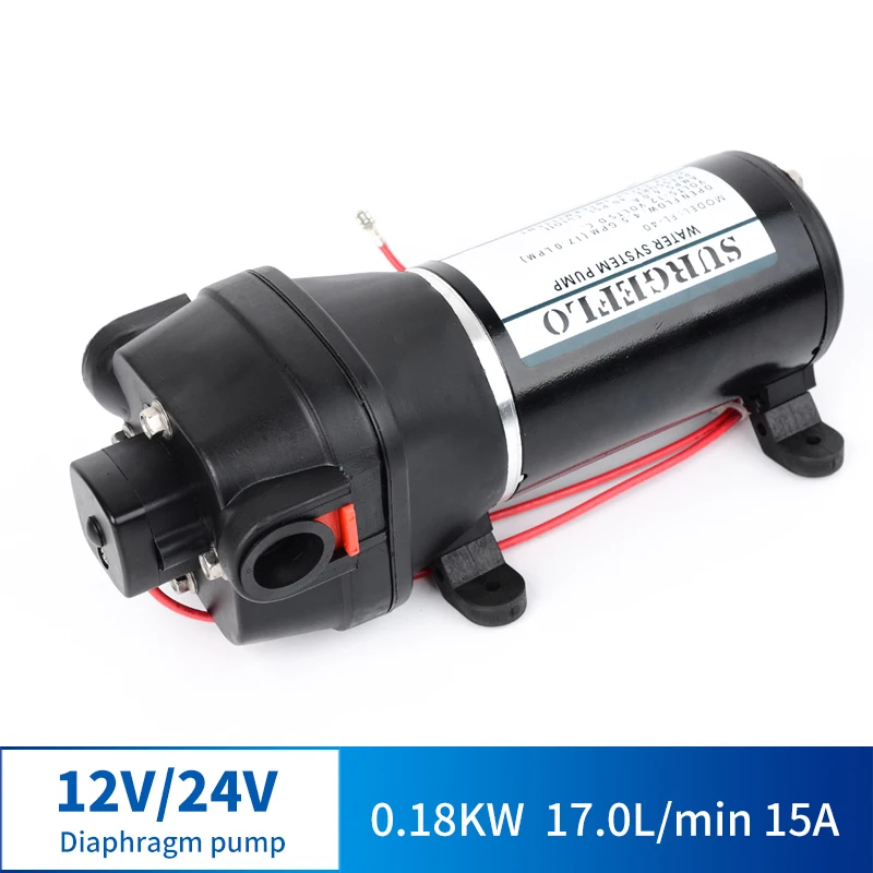DC 12V 24V небольшой dдиафрагма насос вакуумный самовсасывающий большой поток для