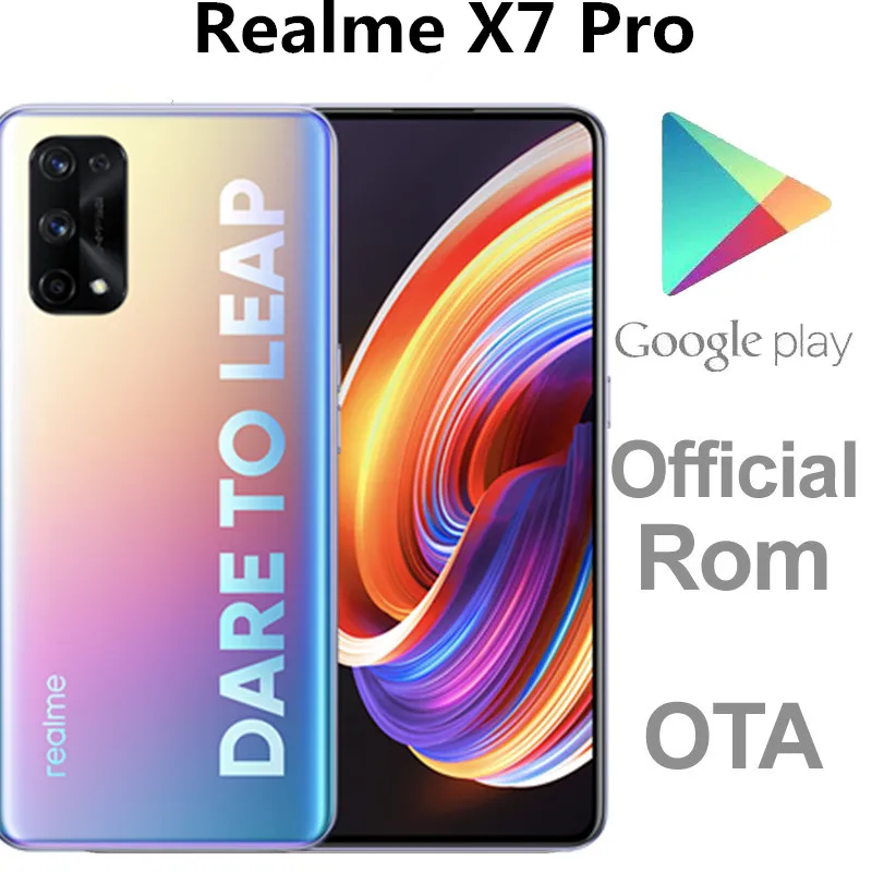 Смартфон Realme X7 Pro DHL процессор Mediatek 5G + экран 100 дюйма 2400X1080 6 55 Гц Android 120 64 мп 65 Вт OTA