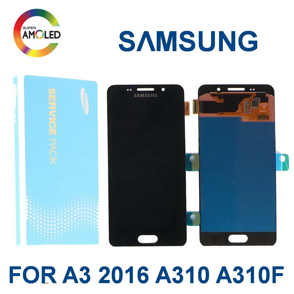 4,7 ''Супер AMOLED для SAMSUNG Galaxy A3 A310 A310F A310 мобильный телефон ЖК-дисплей кодирующий преобразователь сенсорного экрана в сборе