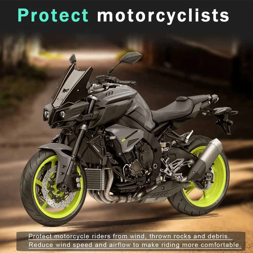 Ветровое стекло для Yamaha MT10 FZ10 2016 17 2018 2019 2020|Козырьки от ветра и ветр. щитки| |
