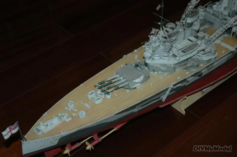 DIYMyModeI-modelo de papel, battleship brit&aacute;nico, Prince of Wales, edici&oacute;n 200 GPM-3