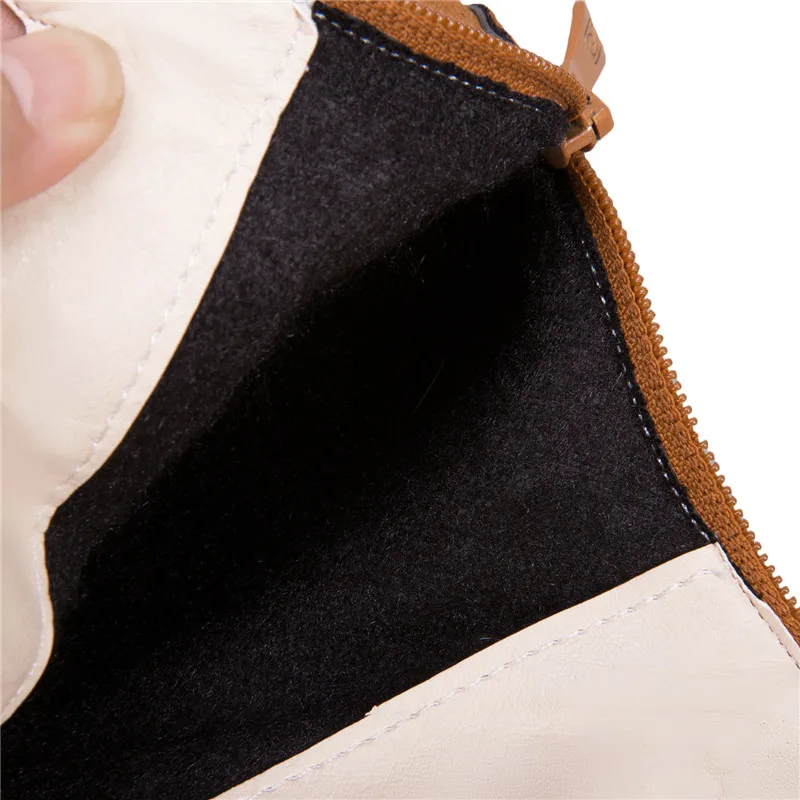 

Woman Concise Autumn Chunky High Heel Flock Short Boot Female Red Green Orange Black Ankle Boots Ladies Shoes Plus Size