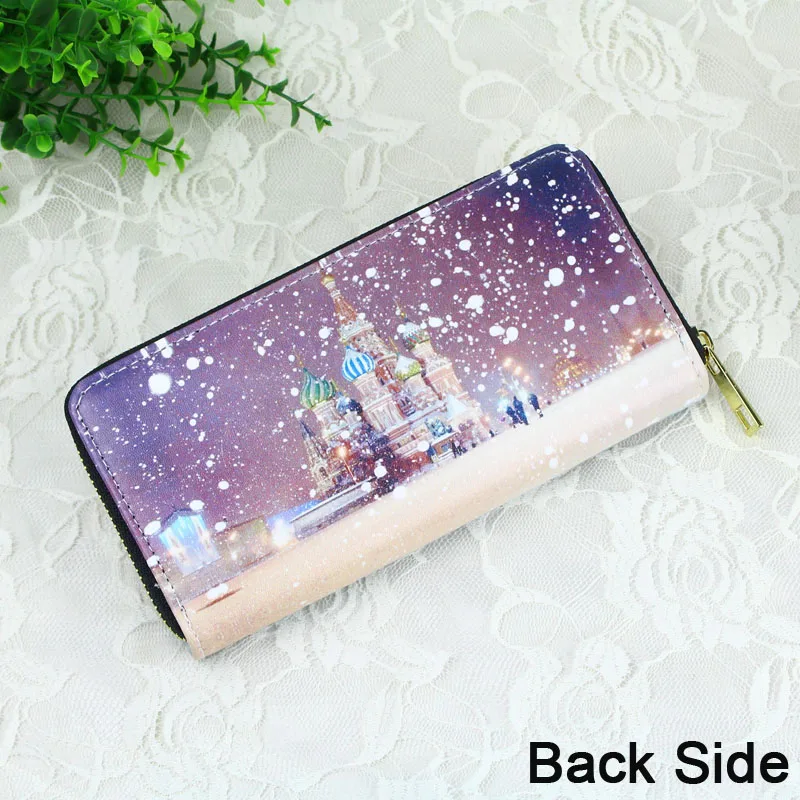 Женский кошелек на молнии Saint Basil's Cathedral русский дамская сумочка женские