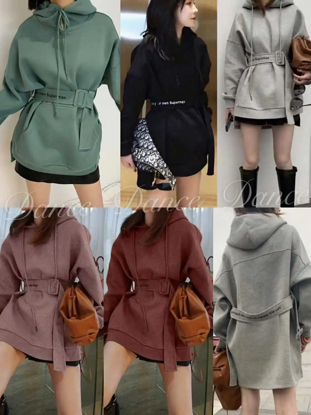 

Sweatshirt Women Moleton Feminino Inverno 2020 New Women's Sweatershirt Hooded Pullover Belt European And American Plus Velvet