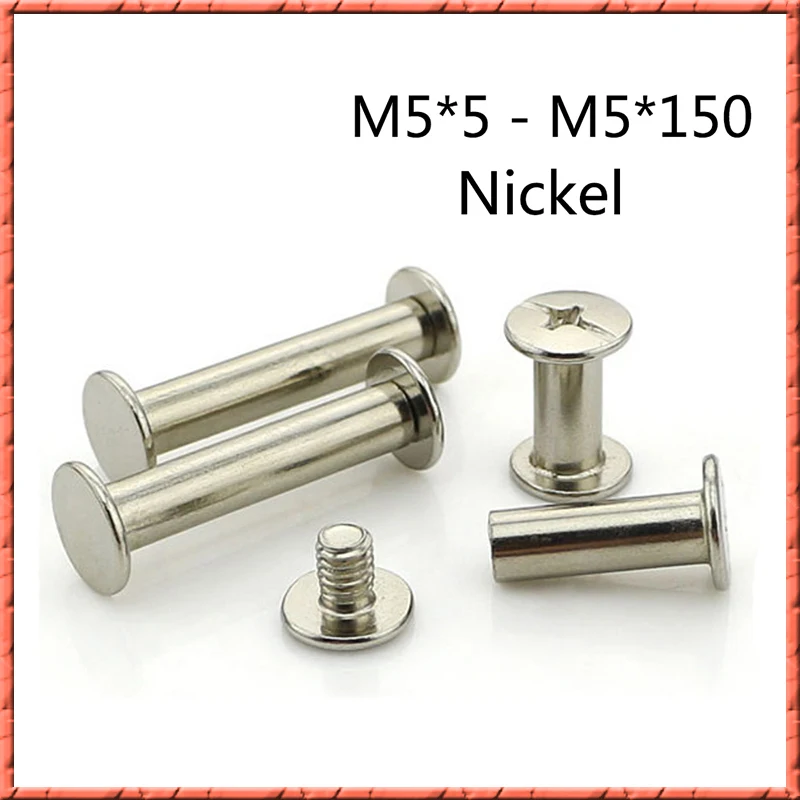 20 100 шт./лот Никелированная плоская головка крестообразная Утопленная женский