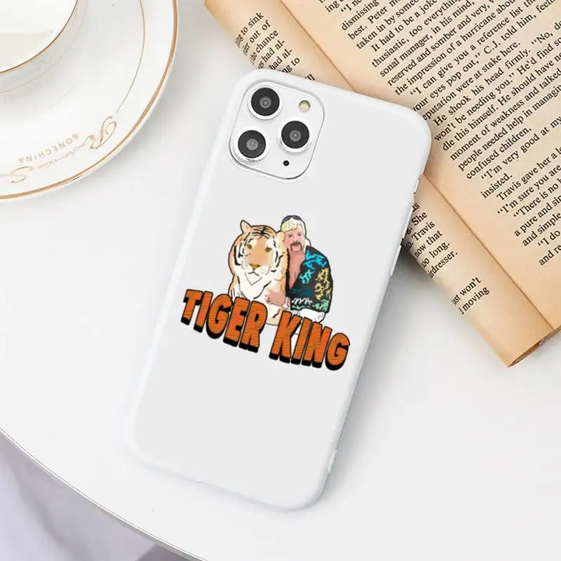 

Joe Exotic Tiger King Phone Case Candy Color for iPhone 6 6S 7 8 11 12 XS X SE 2020 XR mini pro Plus MAX funda