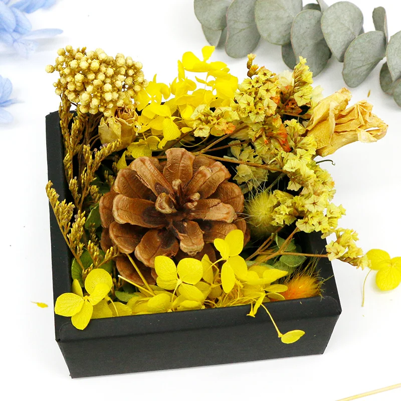 DIY настоящие натуральные сушеные цветы сухие растения хризантема искусственная