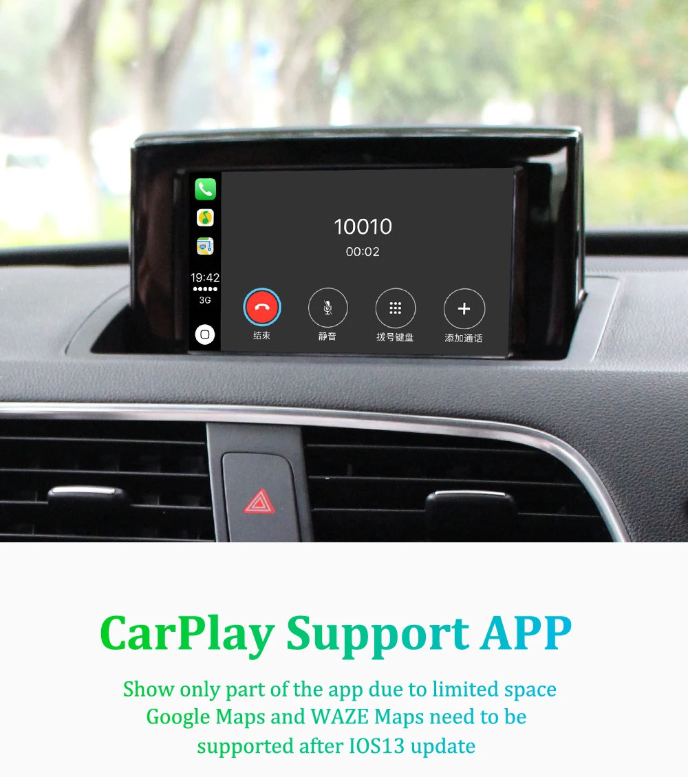 Carlinkit Wireless CarPlay Android Auto Retrofit kit for Audi MMI& No-MMI Original Screen Reverse image CarPlay Decoder