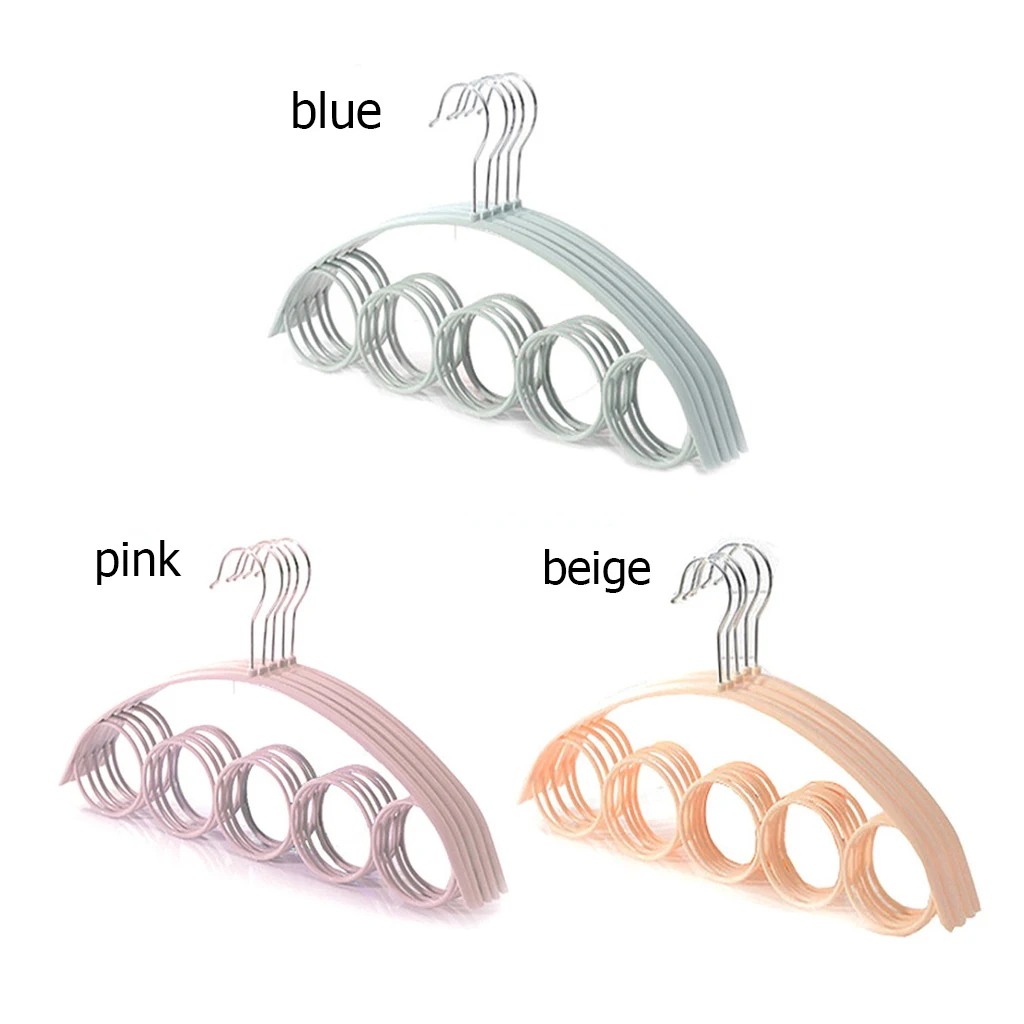 3 шт. 5 отверстий шаль шарф Вешалка пластиковый пояс галстук обертывания Дисплей