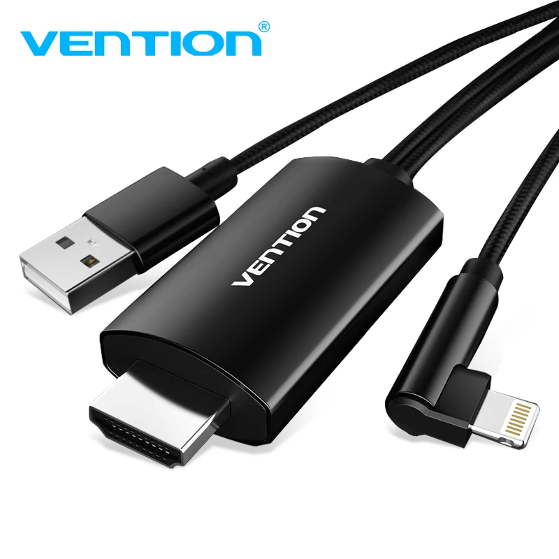 Vention 8-контактный HDMI конвертер 1080P HDMI кабель для iPhone X XS 8 Plus IOS поддержка HDTV цифровой адаптер для Ligntning в HDMI