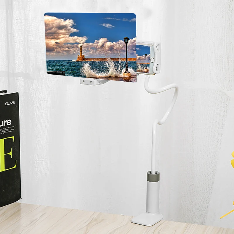 

Mobile Phone High Definition Projection Bracket Adjustable Flexible All Angles Phone Tablet Holder 3D HD Phone Screen Magnifier