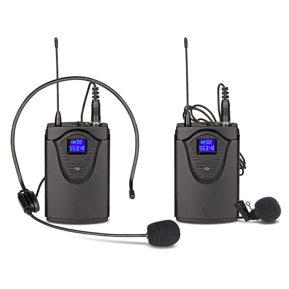 XTUGA Одежда высшего качества EW240PLUS 4 канала Беспроводной система микрофонов UHF караоке Системы беспроводные 2 ручной& 2 поясной дома Вечерние