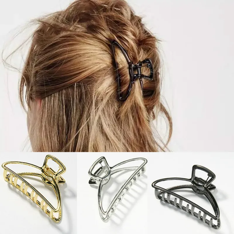 1 шт. аксессуары для волос женщин металлические современные стильные заколки