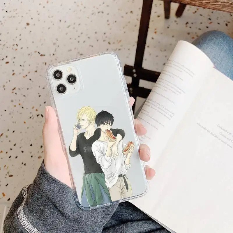 

Anime Banana Fish Phone Case Transparent for iPhone 11 12 mini pro XS MAX 8 7 6 6S Plus X 5S SE 2020 XR